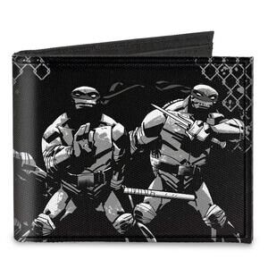 5897 Buckle-down Canvas Bifold - Ninja Turtles Wallet, Ninja Turtles, 4.0 x